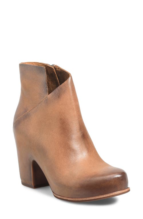 Shop Kork-ease ® Seeley Platform Bootie In Brown Leather