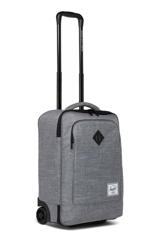 Shop Herschel Supply Co Heritage Softshell Large Carry On Luggage In Raven Crosshatch