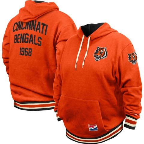 Starter NFL Men's Cincinnati Bengals Arch Name Fleece Pullover Hoodie Large