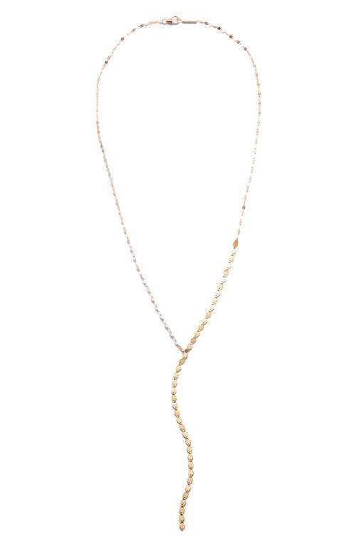 Lana Nude Lariat Necklace in Yellow Gold