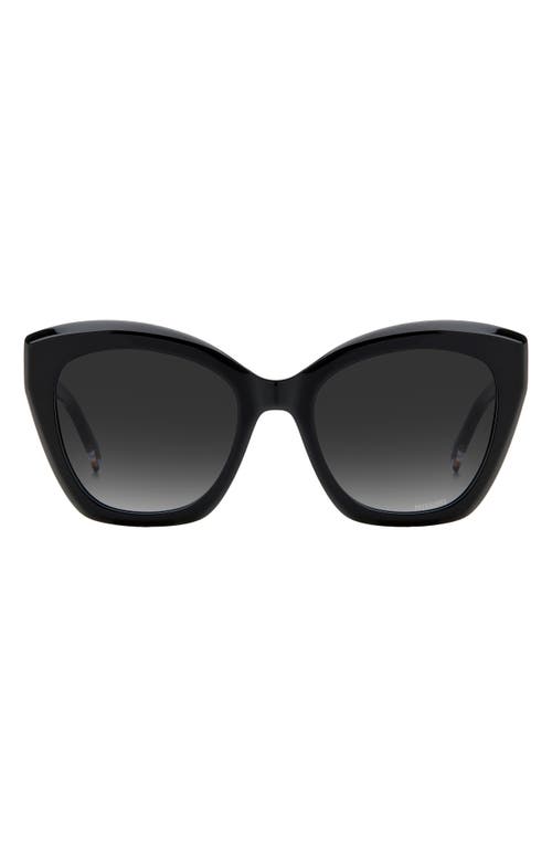 Missoni 54mm Cat Eye Sunglasses In Black/grey Shaded