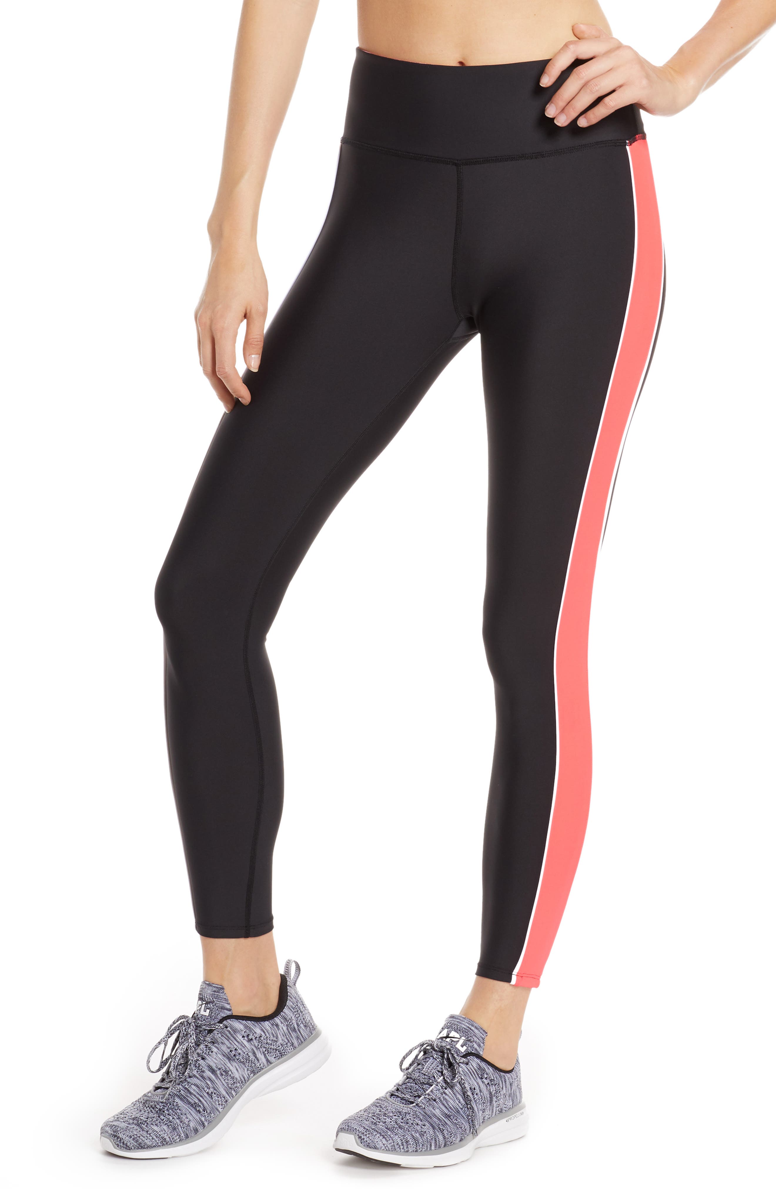 Soul By Soulcycle High Waist Colorblock Tights, Black