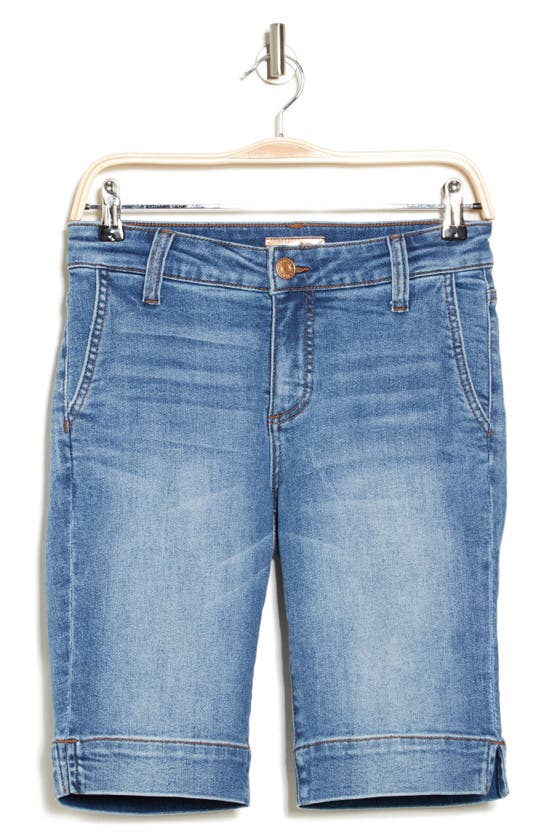 Kut From The Kloth Natalie Bermuda Shorts In Blue