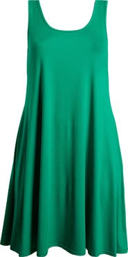 24seven Comfort Apparel Stretch Fit & Flare Dress