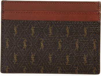 Saint Laurent Le Monogramme Leather-trimmed Printed Coated-canvas