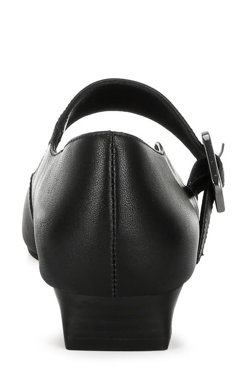 Rag & Co Vernis Mary Jane Flat In Black