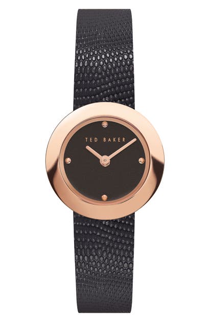 Click to view more detailed imagery on our partner's website Ted Baker Seerena Leather Strap Watch, 24mm