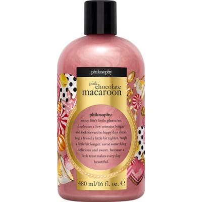 Philosophy Pink Chocolate Macaroon Shampoo, Shower Gel & Bubble Bath