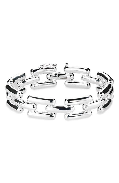 Shop Lie Studio Lié Studio The Freya Bangle Bracelet In Silver