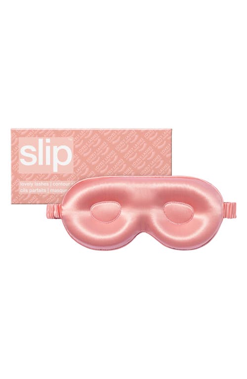 slip Lovely Lashes Pure Silk Contour Sleep Mask in Rose at Nordstrom