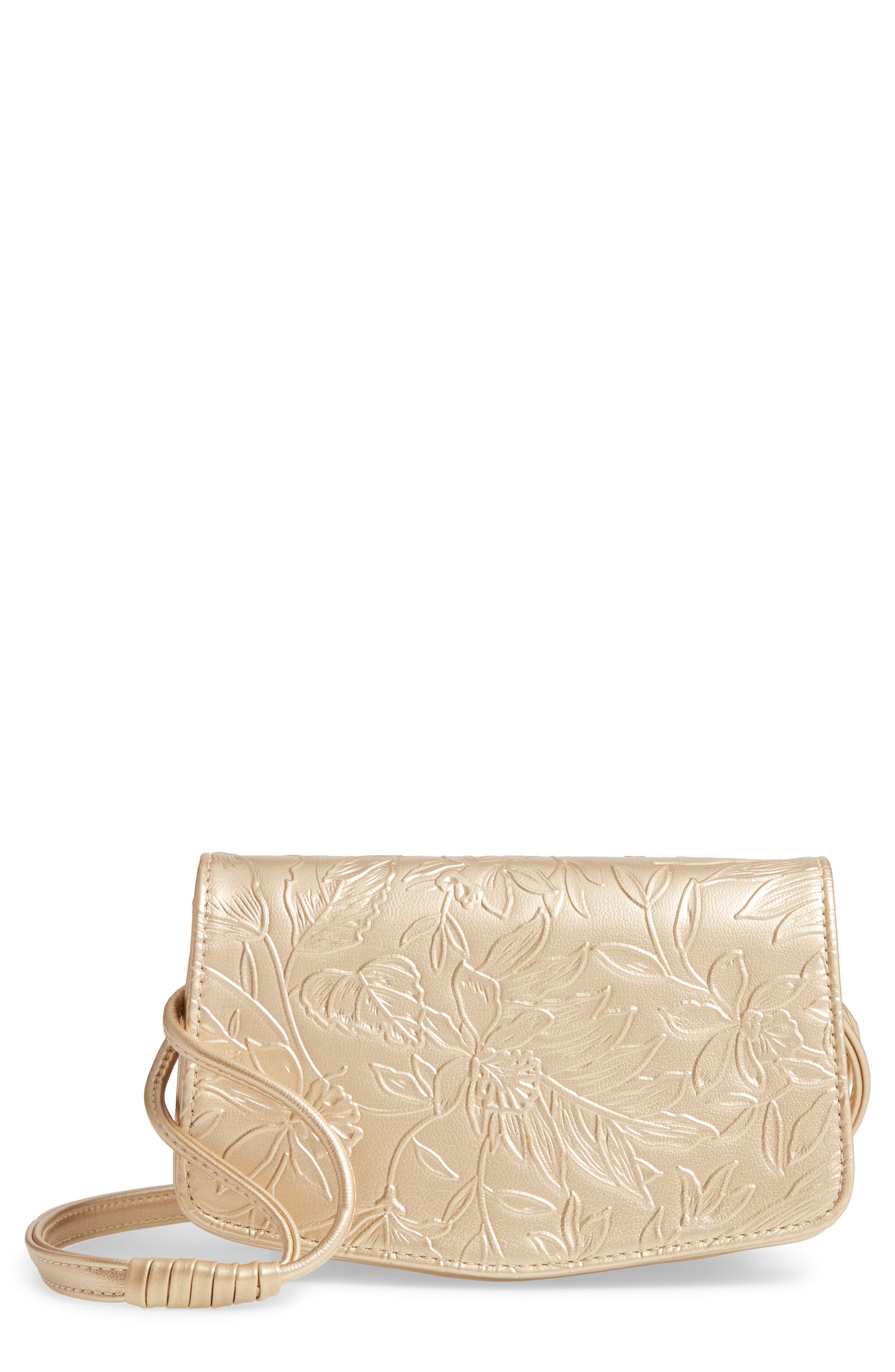 Sondra Roberts Floral Embossed Faux Leather Crossbody Bag Nordstrom