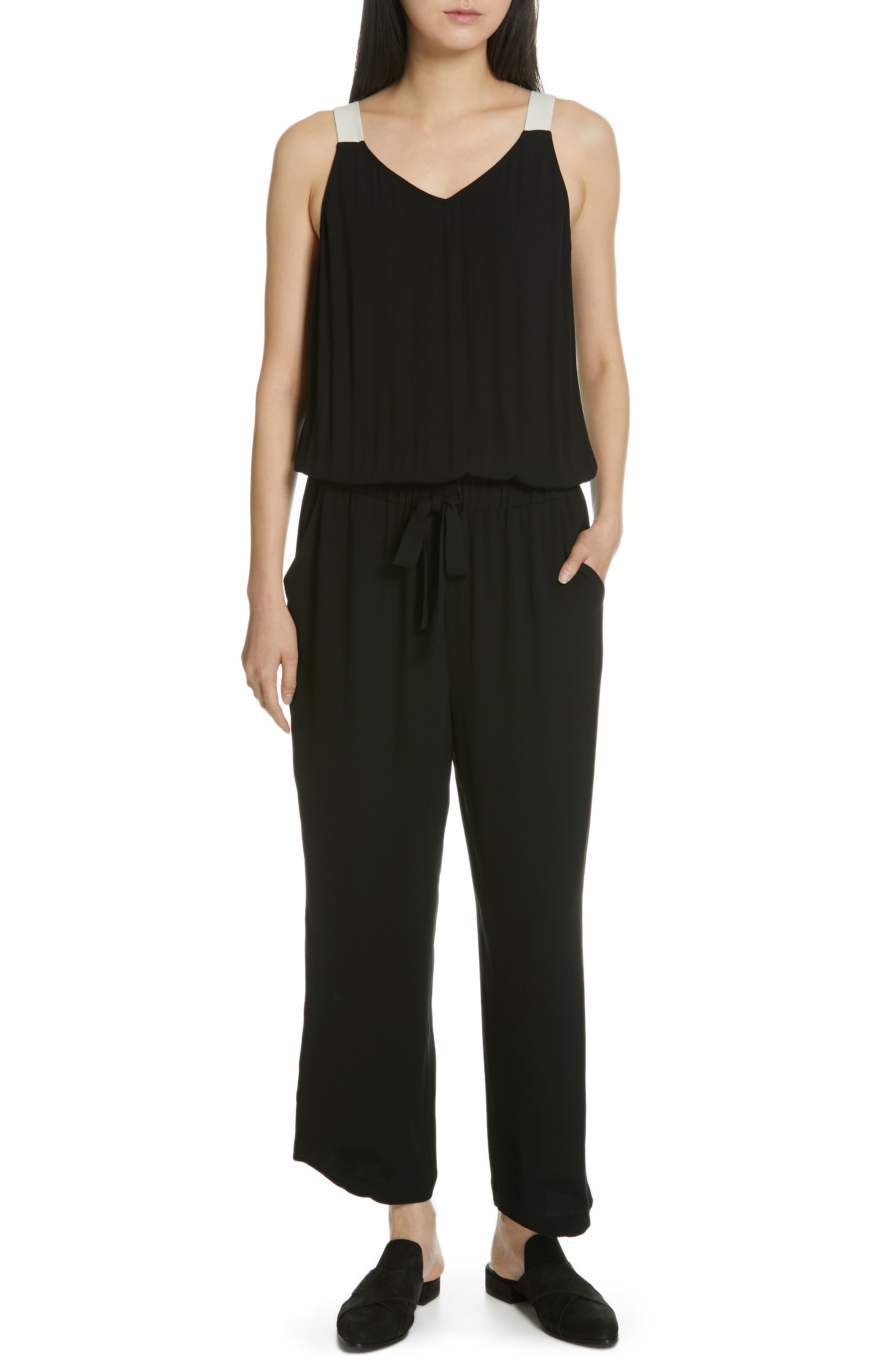 eileen fisher silk jumpsuit