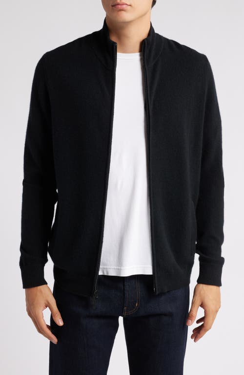 NORDSTROM NORDSTROM ZIP CASHMERE CARDIGAN 