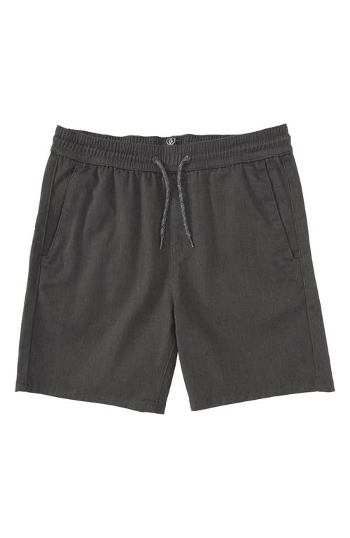 Volcom Kids' Elastic Waist Shorts Charcoal Heather at Nordstrom,