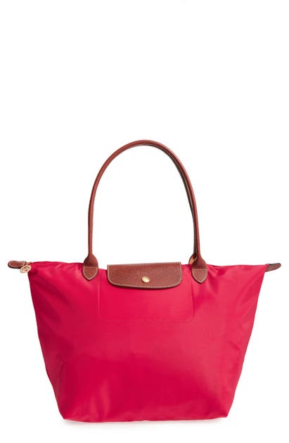 Longchamp Large Le Pliage Tote - Red In Fig