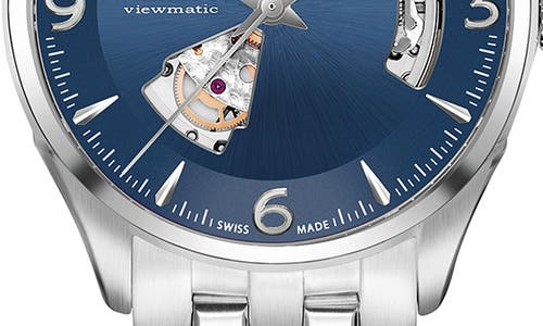 Hamilton Jazzmaster Automatic Open Heart Blue Dial Mens Watch H32705141 In Silver/blue/silver