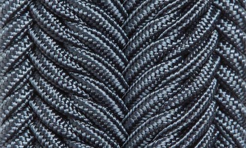 Torino Herringbone Woven Belt In Navy