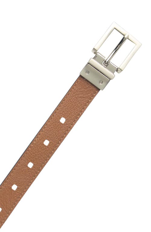 Vince Camuto Reversible Faux Leather Belt In Black/brown