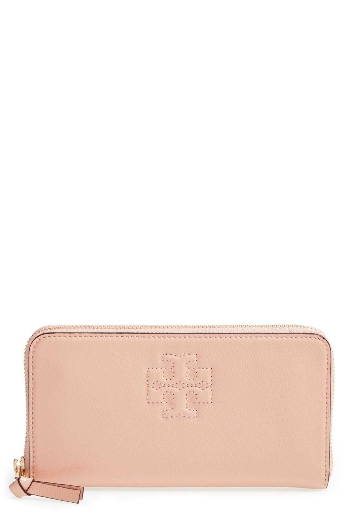 Tory Burch 'Thea' Leather Zip Around Wallet Nordstrom