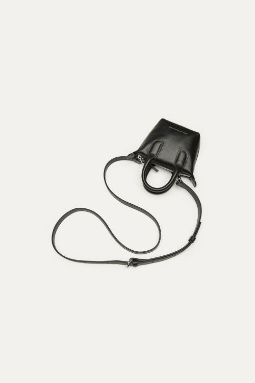 Want Les Essentiels De La Vie Want Les Essentiels Micro O'hare Smooth Leather Crossbody Bag In Black