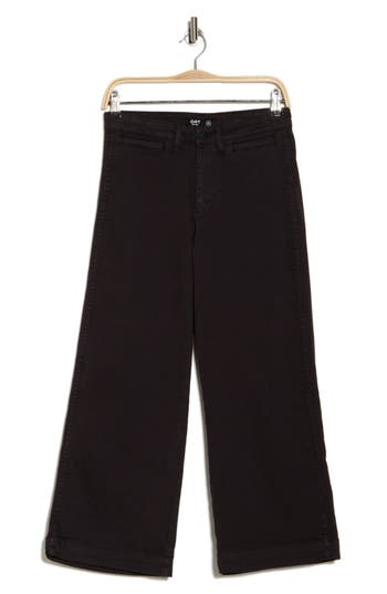 Oat New York High Waist Wide Leg Jeans<br /> In Black