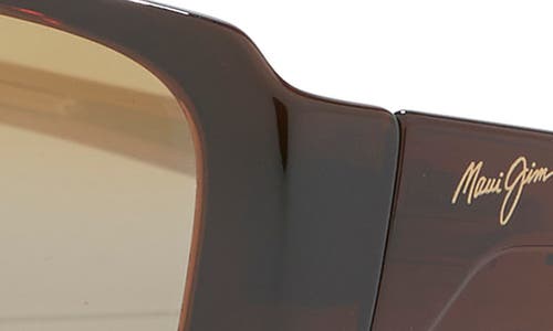 MAUI JIM MAUI JIM 60MM CORE RECTANGLE POLARIZED SUNGLASSES