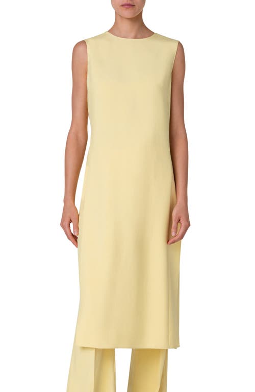 Akris Longline Sleeveless Silk Crepe Tunic Dress Primrose at Nordstrom,
