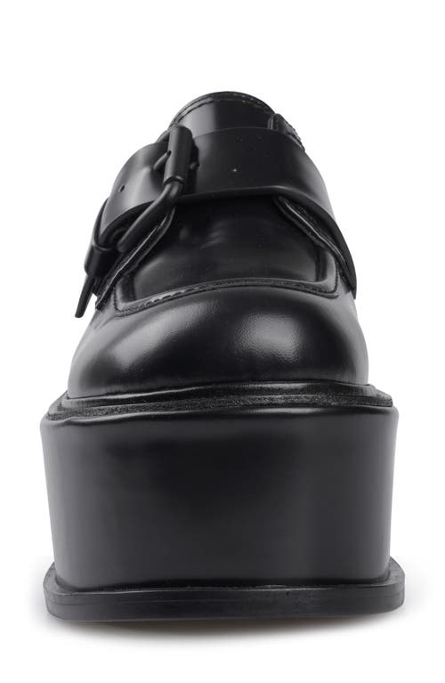Zigi Artisan Fabby Platform Derby In Black Leather
