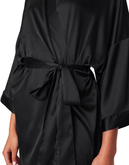 Shop Adore Me Roxey Kimono Robe In Black