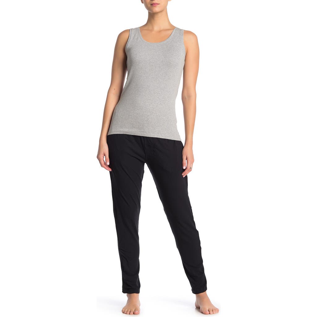 Aqs Soft Knit Lounge Pants In Black