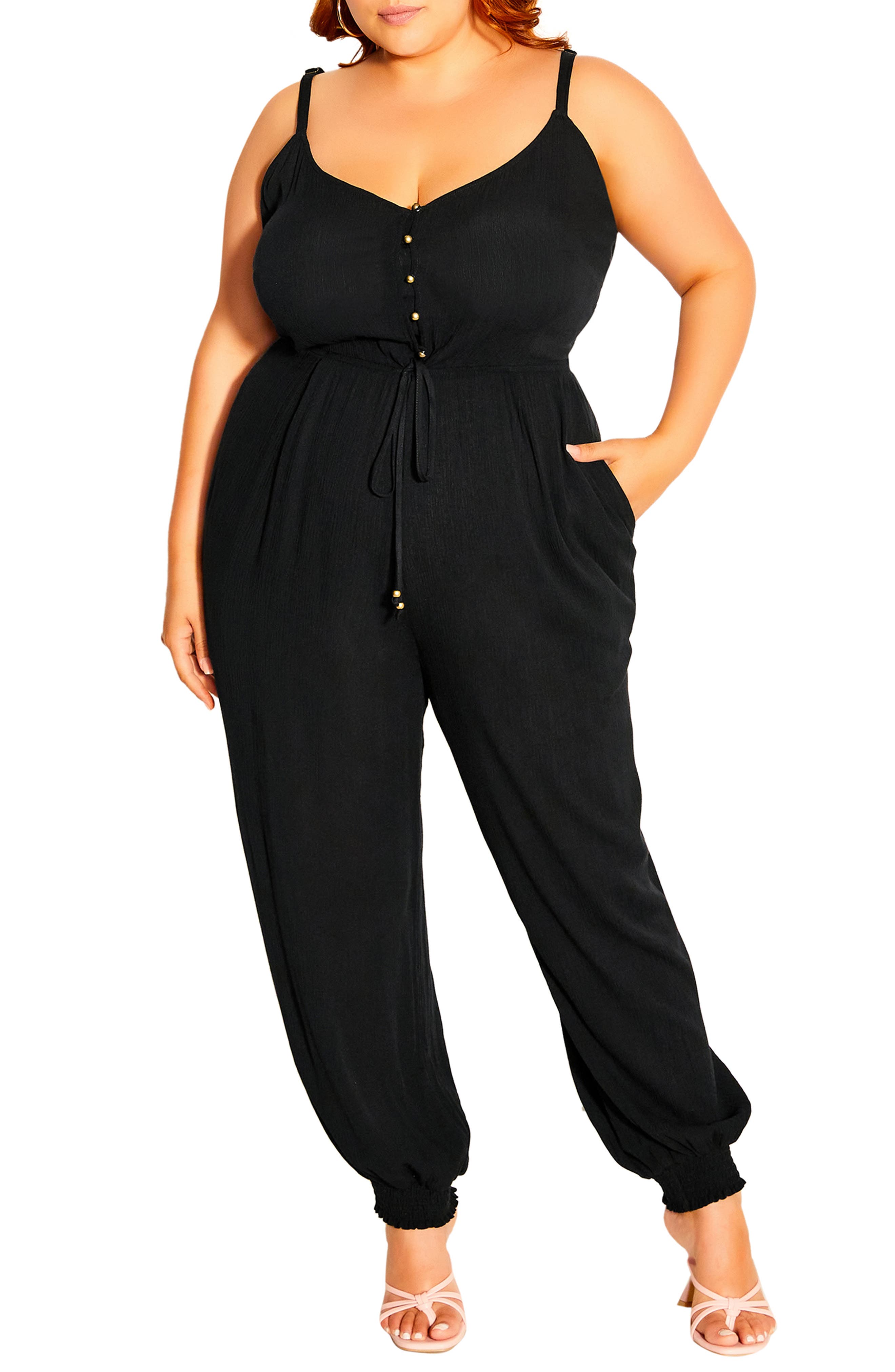 plus size empire waist jumpsuit