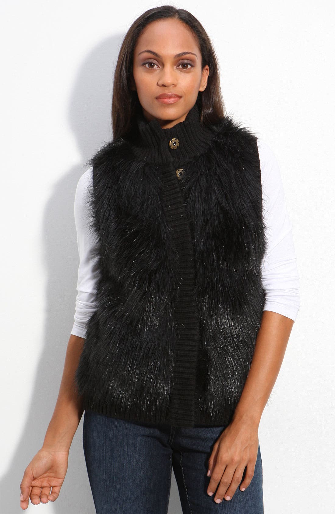 MICHAEL Michael Kors Faux Fur Front Vest Nordstrom