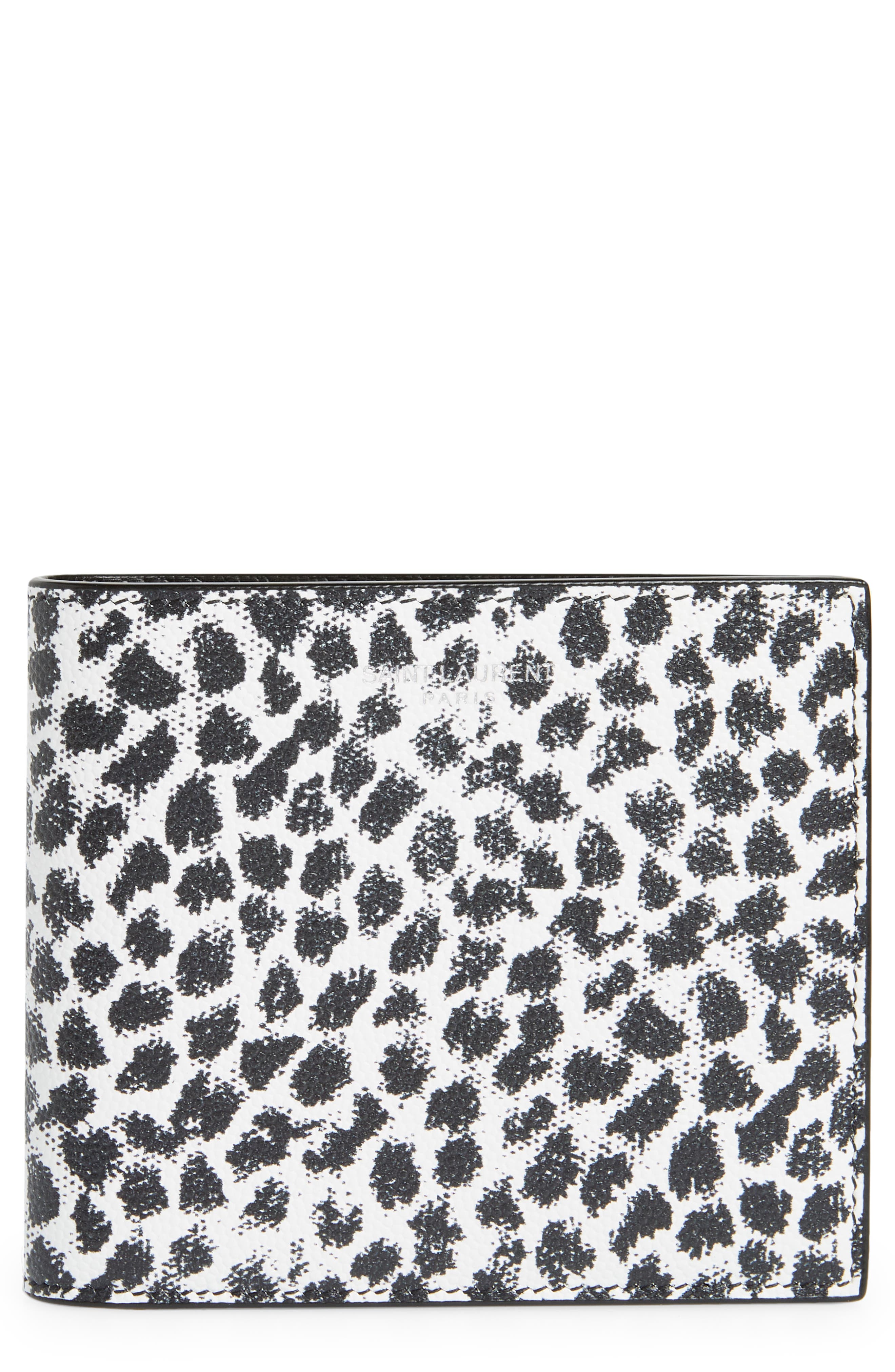 ysl leopard wallet