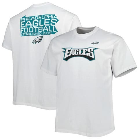 Men's NFL x Darius Rucker Collection by Fanatics White Philadelphia Eagles  Football Striped T-Shirt