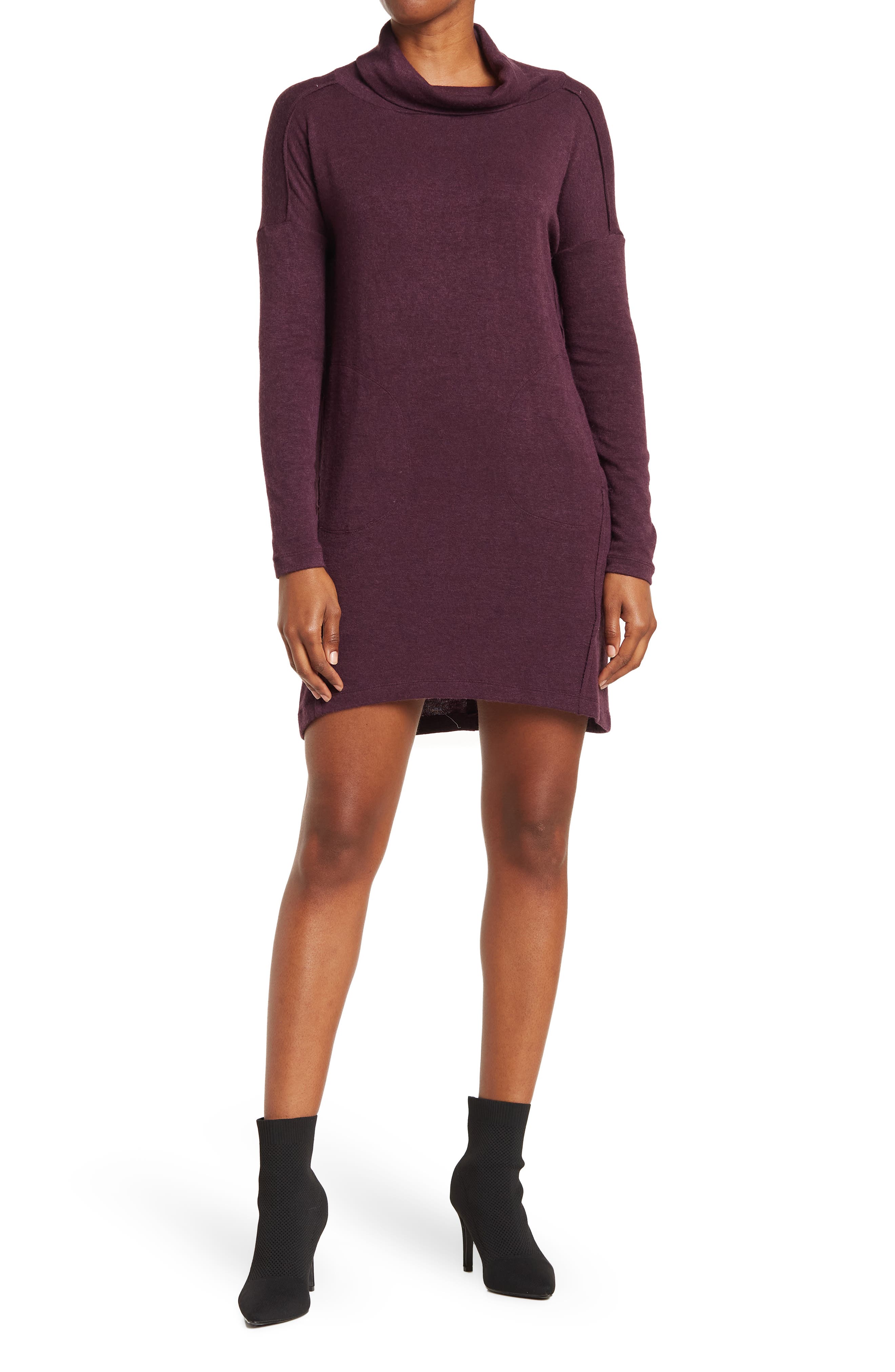 light purple sweater dress