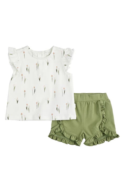 Tulip Ruffle T-Shirt & Shorts Set (Baby)