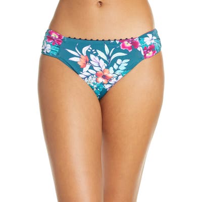 Tommy Bahama Floral Springs Reversible Hipster Bikini Bottom, Blue/green