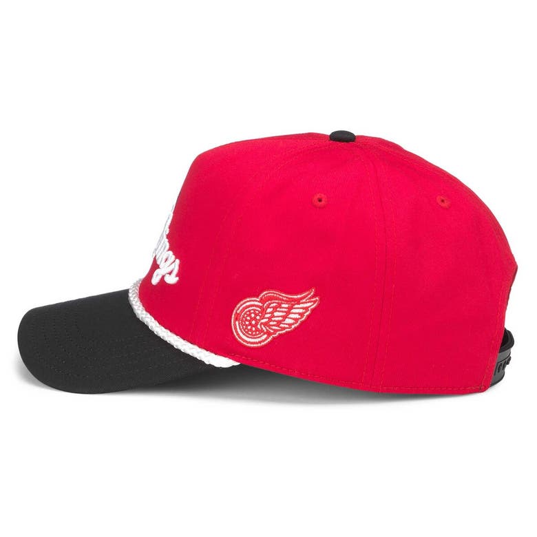 Shop American Needle Red/black Detroit Red Wings Roscoe Washed Twill Adjustable Hat