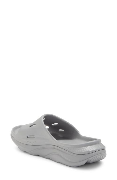Hoka Ora Recovery Slide 3 In Grey/grey