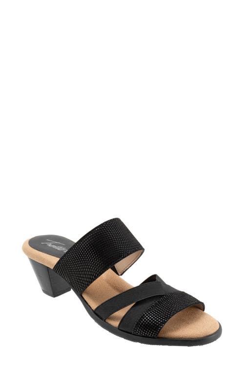 Trotters Maxine Slide Sandal Black Mini Dots at Nordstrom,