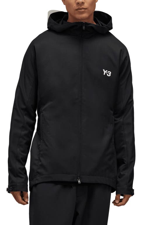 Shop Y-3 Refined Hooded Jacket In Black