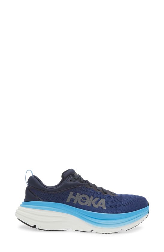 Hoka Bondi 8 Running Shoe In Bellwether Blue/ Bluing | ModeSens