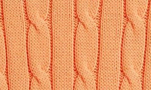 Polo Ralph Lauren Julianna Cotton Cable Sweater In Sun Orange