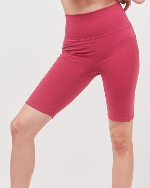 Shop Rebody Active Making Moves Cloudlux Pocket Biker Shorts 8.5" In Fuschia