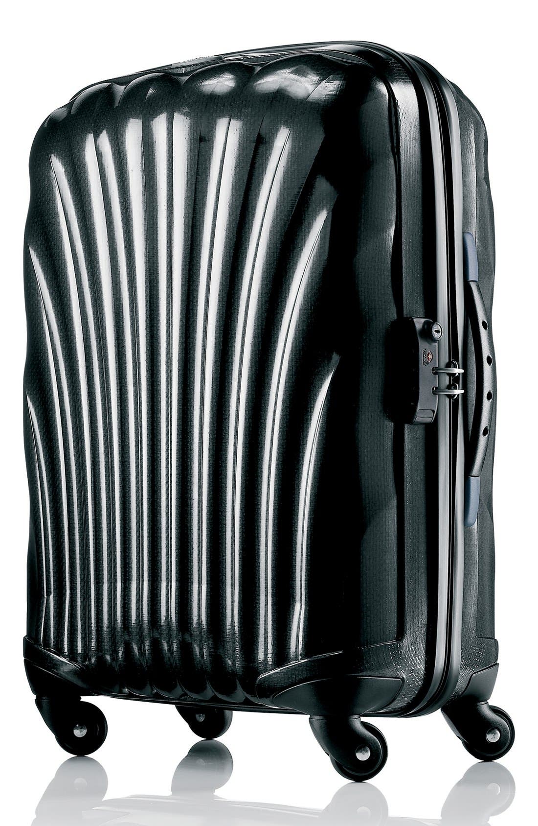 samsonite grey hard shell suitcase