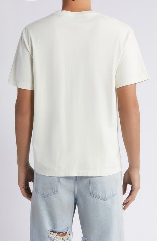 Shop Frame Vintage Wash Pocket T-shirt In White Sand