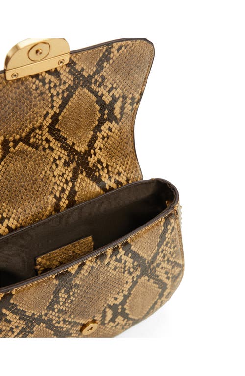 Mango Chain Strap Crossbody Bag In Caramel