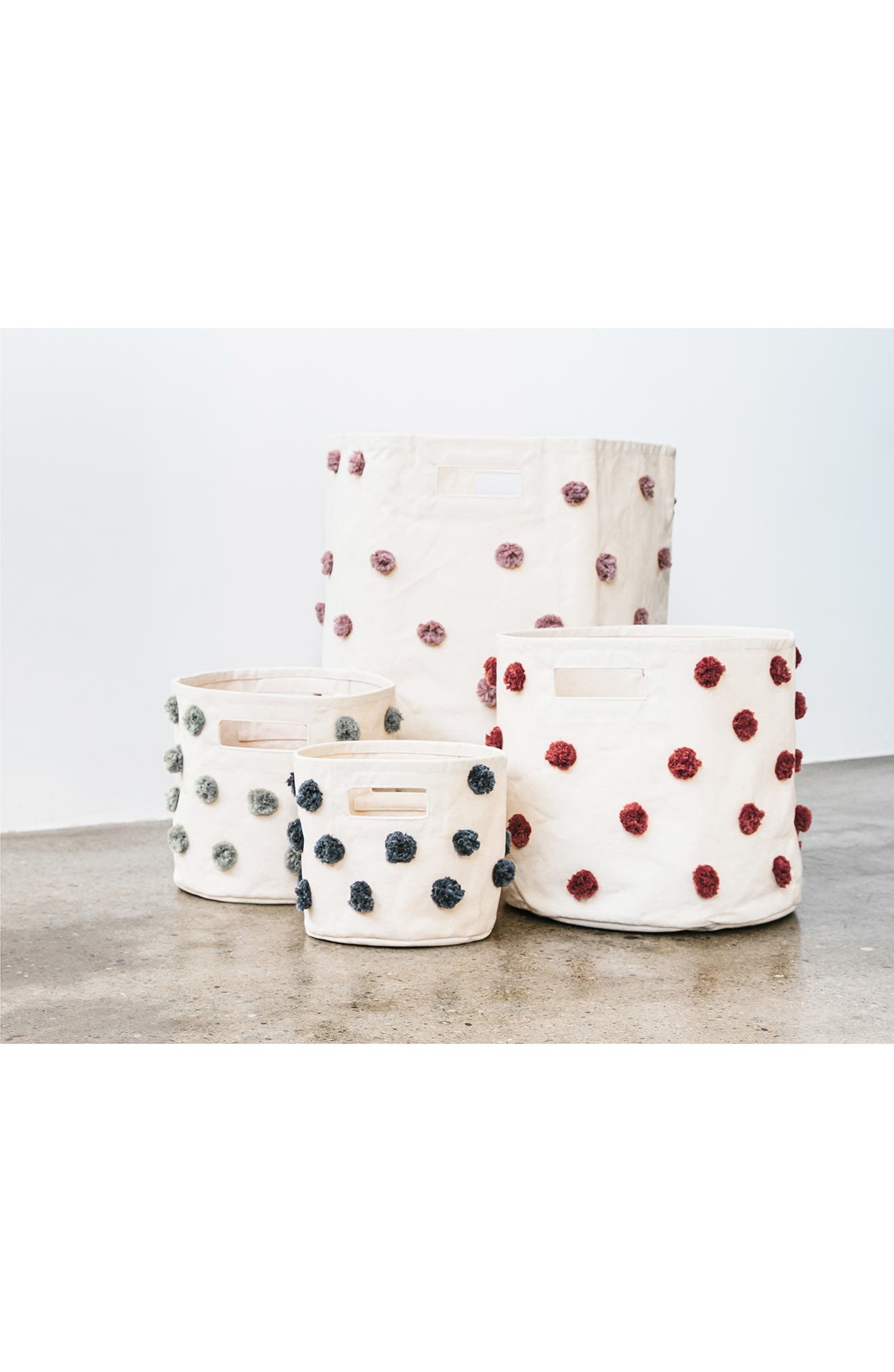 Pehr Mini Pompom Canvas Bin Nordstrom
