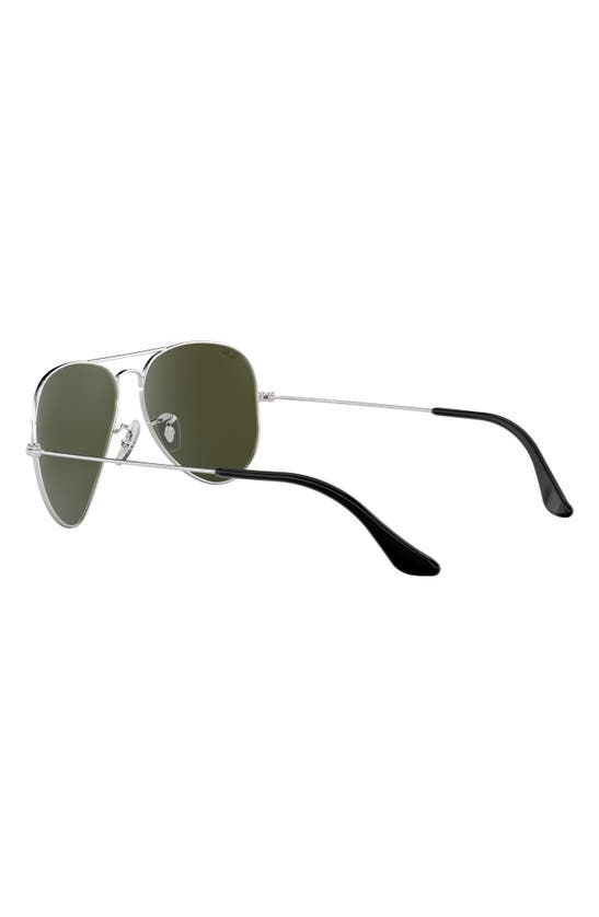 Ray Ban 3025 58mm Classic Aviator Sunglasses In Silver