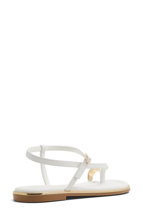 Aldo Jomali Ankle Strap Sandal In White